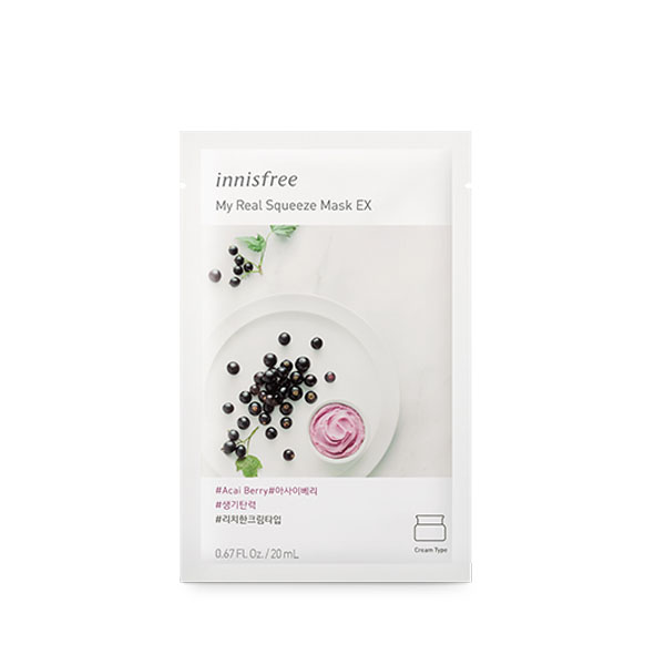 innisfree its real squeeze mask sheet acai berry