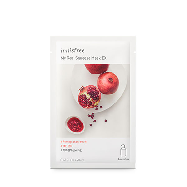 innisfree its real squeeze mask sheet pomegranate