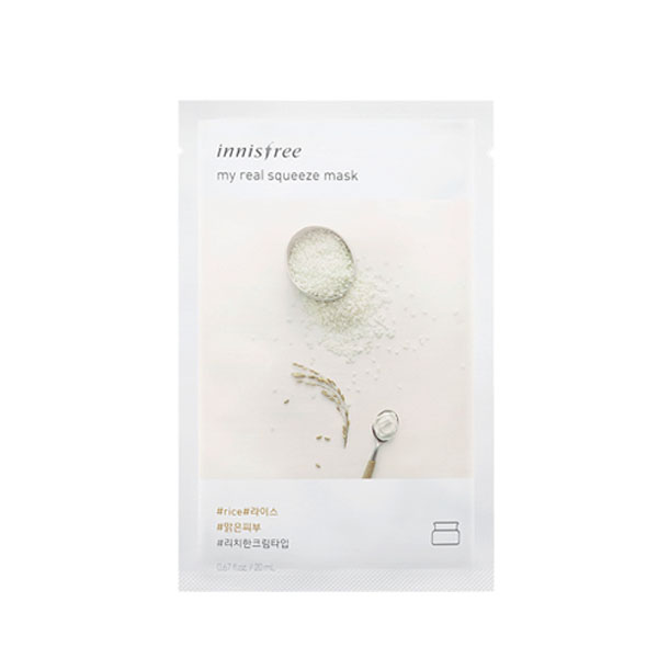 innisfree its real squeeze mask sheet rice