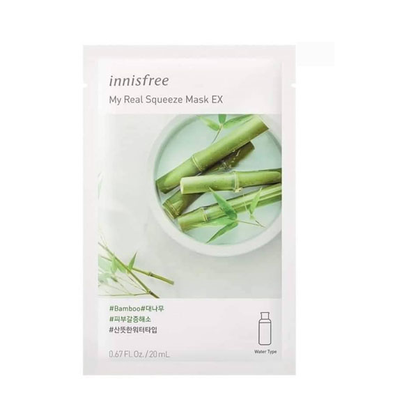 innisfree it's real squeeze mask sheet Bamboo