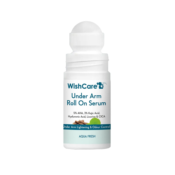 WishCare Underarm Roll On Serum 5% AHA, 3% Kojic Acid, HA, Licorice 50ml