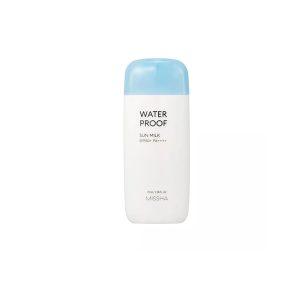 Missha All Around Safe Block Waterproof Sun Milk 70ml with SPF50+/PA+++ for outdoor sun protection and oil control